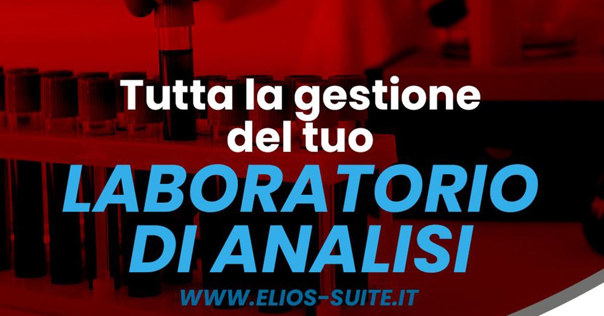 Tutta la gestione del tuo laboratorio di analisi